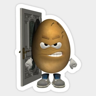 I am  a Hard Egg Sticker